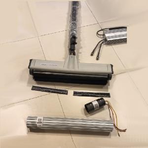 Liwal LB5-2-5 Electric Powered, Solar Panel Cleaning Rolling Brush, 7.2m Carbon Fiber Telescopic handle.