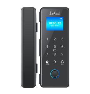 Liwal Smart Glass Door Lock, Luxury Edition, Curved 2.5D Glass, Aluminum