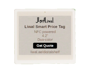 4.2 InchLiwal Smart Price Tag B/W, NFC powered