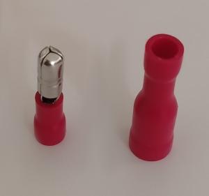 Red insulated female bullet wire terminals