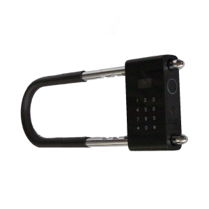 Liwal Smart, Digital, Electronic Portable OLED Screen Anti-Theft U Shape Waterproof Biometric Fingerprint Password RFID Card Mechanical Key App Bluetooth Door Lock, Bike Lock, Shop Lock Mini Small Version