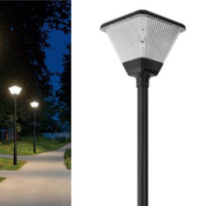 Solar Pole Garden Park Lawn Aluminum Waterproof Light L-F