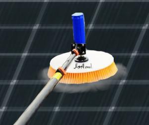 Liwal LB3-2 6-7.5m Single Head Cylindrical AC Powered, Solar Panel Cleaning Brush, Carbon handle, Brushless Motor