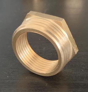 3/4"x 1" Brass Pipe Fitting, Reducing Bushing
