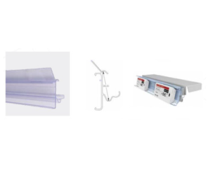 Plastic shelf rail WKDG-3001