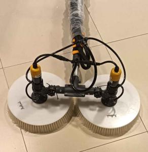 Liwal LB4b 7.5m Double Head Cylindrical AC Powered, Solar Panel Cleaning Brush, Aluminum Alloy handle, Brushed Motor