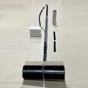 Liwal LB5-2X Battery Powered, Solar Panel Cleaning Rolling Brush, 7.2m Carbon Fiber Telescopic handle.