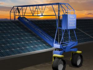 Zmkniz LB40 Ground Driven Solar Panel Cleaning Robot
