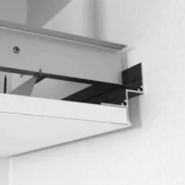 Shadow Gap Hidden Concealed Skirting Baseboard Aluminum Profile Modern Minimalist Gypsum Plaster Drywall Architectural Ceiling Flush Hidden Line 12mm