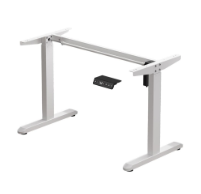 Electric Height Adjustable Smart Ergonomic Workstation Standing Desk Frame White SOM-W1