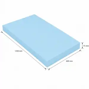 Liwal Extruded Polystyrene XPS Foam Board Blue 75mm Thick