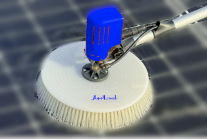 Liwal LB3 7.5m Single Head Cylindrical AC Power, Solar Panel Cleaning Brush, Aluminum Alloy handle, Brushless Motor