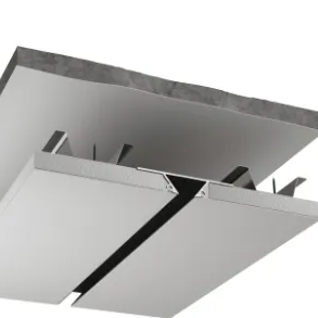 Shadow Gap Hidden Concealed Skirting Baseboard Aluminum Profile Modern Minimalist Gypsum Plaster Drywall Hidden Architectural Ceiling Wall Flush Split Line