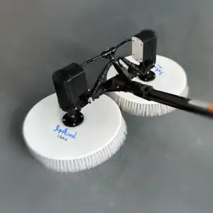 Liwal LB4-4 7.5m Double Head Cylindrical AC Powered, Solar Panel Cleaning Brush, Aluminum Alloy handle, Brushless Motor
