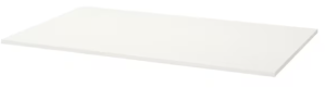 White table top 125*75 cm