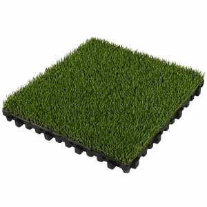 WPC Square Outdoor Garden Landscape Terrace, Balcony &amp; Pergola Slat Deck Floor Easy Interlocking Click Decking Tiles, Artificial Lawn Turf Grass
